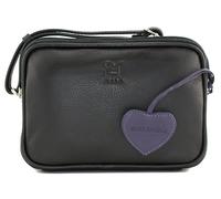 Mala Leather Anishka Double Zip Pocket Camera Bag (Black)