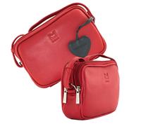 Mala Leather Anishka Heart Camera Bag - Red - Leather