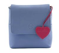 Mala Leather Anishka Heart Leather Travel Cross Body Bag - blue - leather