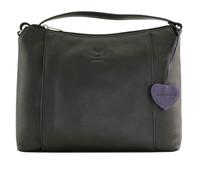 Mala Leather Anishka Heart Slouch Bag - Black - Leather