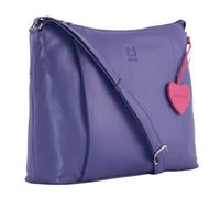 Mala Leather Anishka Heart Slouch Bag - Purple - Leather