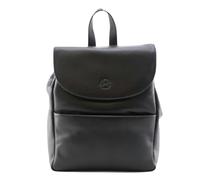 Mala Leather Anishka Plain Leather Small Backpack - Black