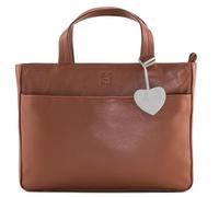 Mala Leather Anishka Plain Multiway Grab Bag With Detachable Strap (Tan)