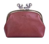 Mala Leather Bailey Squirrel Frame Purse Womens Leather Coin Purse Vintage Clasp Wallet Brown 13.5 x 9 x 4 cm