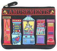 Mala Leather Beau Collection Leather Coin Purse RFID Blocking 4266_89 Black