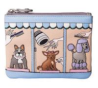Mala Leather Beau Dogs Coin Purse - Pampering Parlour Design, Genuine Leather, RFID Protected, Gift Dustbag Included