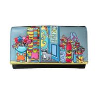 Mala Leather Beau’s Dog Beach Shop Matinee RFID Leather Purse - Navy