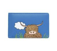 Mala Leather Bella Collection Leather Credit Card Holder RFID 641_33 Blue