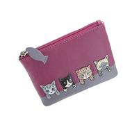 Mala Leather Best Friends Collection Coin Purse with Keyring 4166_65 Pink