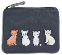 Mala Leather Best Friends Collection Leather Coin Purse RFID Blocking 4228_65 Navy