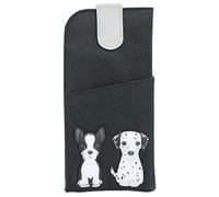 Mala Leather Best Friends Collection Leather Glasses Case 5156_65 Black