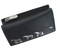Mala Leather Best Friends Collection Leather Purse RFID 3511_65 Black