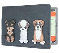Mala Leather Best Friends Collection Leather Travel Pass Holder 647_65 Grey