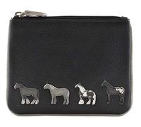 Mala Leather Best Friends Horses Coin Pouch RFID 4224-65 (Black)