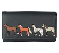 Mala Leather Best Friends Horses Matinee Purse RFID 3510-65 (Grey)