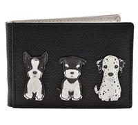 Mala Leather Best Friends Sitting Dogs ID/Travel Pass 647-65 (Black)