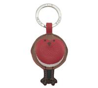 Mala leather Bobbie Robin Bird Leather Keyring in Red | Size: Small Mala leather Red Small