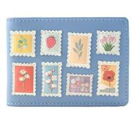 Mala Leather Botanists Post ID/Card Holder - 62 643 (Blue)