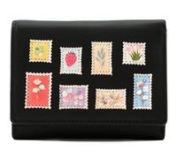 Mala Leather Botanists Post Leather Tri Fold Purse - 62 1056 (Black)