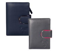 Mala Leather Braemar Country Stag Tab Purse - One Size - Navy - Leather