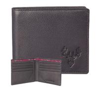 Mala Leather Braemar Highland Stag Slim Wallet - one size - Black - leather