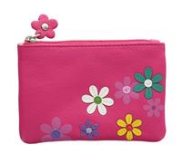 Mala Leather CARA Collection Coin Purse with Keyring 4108_73 Pink