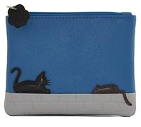 Mala Leather Cat and Mouse Collection Leather Coin Purse RFID Blocking 4286_95 Blue