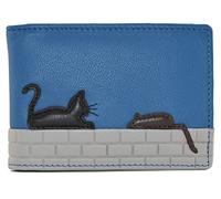 Mala Leather Cat and Mouse Collection Travel Card/Season Ticket Holder 689TC_95 Blue