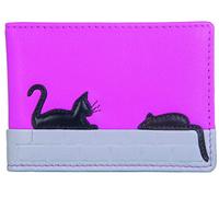 Mala Leather Cat and Mouse Collection Travel Card/Season Ticket Holder 689TC_95 Pink