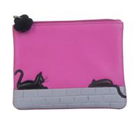 Mala Leather Cat and Mouse RFID Leather Coin Purse - Pink