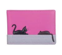 Mala Leather Cat & Mouse ID/Credit Card Holder Pink (689 95)