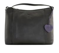 Mala Leather Classic Anishka Slouch Crossbody Bag - Genuine Leather Shoulder Bag for Women with Adjustable Strap & Multiple Pockets - 28 x 22 x 6 cm (Black)