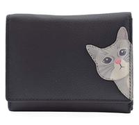 Mala Leather Cleo Small Tri Fold Purse RFID 3533-50 (Navy)