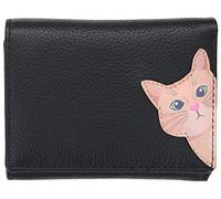 Mala Leather Cleo The Cat Collection Small Leather Purse RFID Blocking 3533_50 Black