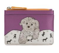 Mala Leather Coco Puppy Dog Card and Coin Purse with Card Slots, 11.5 x 8.5 x 2 cm (Purple)