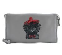 Mala Leather Coco's Hat Double Glasses Case - 12 5211 (Grey)