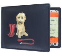 Mala Leather Coco's Walk Collection Leather Travel/Card Holder 621TC_12 Navy