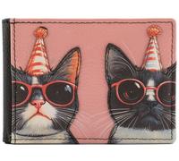 Mala Leather Cool Cats Collection Card/ID Holder RFID 629_39 Black