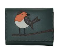 Mala Leather Dark Green Robin Trifold Purse - one size - Dark Green - Leather