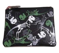 Mala Leather Dinosaur Print Leather Coin & Card Purse with Keyring - Premium Soft Leather - 12 x 10 cm
