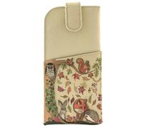 Mala Leather Foxglove Forest Leather Collection - Glasses Case - Oatmeal - Leather