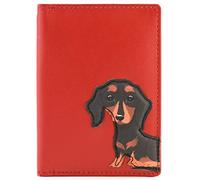 Mala Leather Frank Collection Leather Card Holder 665_63 Red