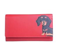 Mala Leather Frank The Sausage Dog Matinee Purse - 3569-63 (Red)