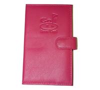 Mala Leather Golf Scorecard Holder - UK and European style (Pink)