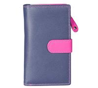 Mala Leather Grafton Large Tab Purse RFID 3178-78 (Navy)