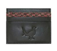 Mala Leather Grayson Pheasant Card /ID holder with Zip - one size - leather - black