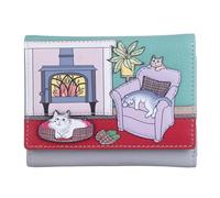 Mala Leather Hamish's House Scottish Themed Tri Fold Purse - 3647 16