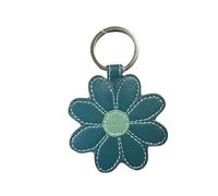 Mala Leather Highland Cow Face Leather Keyring
