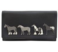 Mala Leather Horse Equestrian Gifts Ladies Purse (Black)
