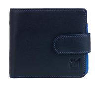 Mala Leather Hudson Tab Wallet with RFID - 1032-66 (Black/Blue)